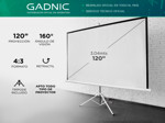 Pantalla Proyector Gadnic 120? Manual con trípode