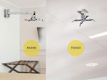 Soporte Proyector Techo o Pared Extensión 40 a 60cm Inclinación Regulable Resistente