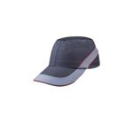 GORRA ANTICHOQUE TIPO BASEBALL GRIS/ROJO DELTA PLUS COLTAAINOLG