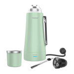 Termo Eléctrico Acero Inoxidable Verde Peabody