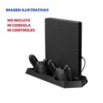 Base Vertical Ps4 / Slim + 2 Cooler + 2 Cargadores