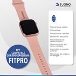Reloj Inteligente Suono Smartwatch T900 Rosa