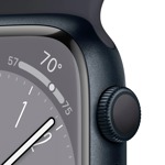 Reloj inteligente - Apple Watch Series 8 (45mm) con GPS - Midnight Sport Band - MNUL3LL/A