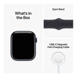 Reloj inteligente - Apple Watch Series 8 (45mm) con GPS - Midnight Sport Band - MNUL3LL/A