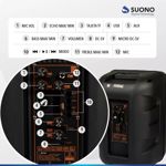 Parlante Portatil Karaoke Suono Bluetooth Usb