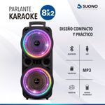 Parlante Portátil Suono Bluetooth Karaoke Microfono Radio Fm