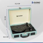 Tocadiscos Eléctrico Vintage Portátil SNPE-3000 Suono