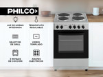 Cocina Eléctrica Philco 4 Hornallas 60 Cm Silver