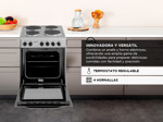 Cocina Eléctrica Philco 4 Hornallas 60 Cm Silver