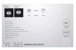 Horno Electrico Yelmo 36 Litros Yl-36s 1200w Grill Bandeja Negro