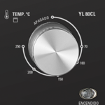 Horno Eléctrico 80 Lts Yelmo De Mesa YL-80CL 1900W Acero Inx
