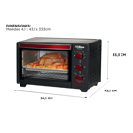 Horno Electrico Liliana 32lts Ao132 1750w Hasta 250°c