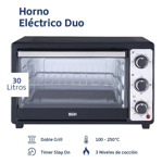 Horno Eléctrico Bgh Bhe30m23n 30 Litros Grill Negro