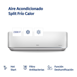 Aire Acondicionado Split Frío/calor Bgh 2600w Bs26wccr