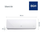 Aire Acondicionado Split Frío/calor Bgh 4400f 5200w Bsh52wcu