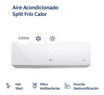 Aire Acondicionado Split Frío/calor 5500f 6300w Bgh Bsh65wcu