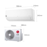 AIRE ACONDICIONADO LG S4-W18KL31A DUAL COOL - INVERTER 4500F5232W FC WIFI BLANCO