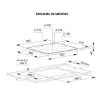 Anafe Eléctrico Vitrocerámico 60 CM - AKT8090L
