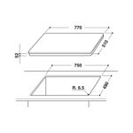 Anafe Induccion 80 cm Ariston