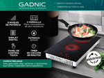 Anafe Eléctrico Cuk By Gadnic AV200 2 Hornallas Empotrable Vitrocerámico 3200w Panel Touch Timer