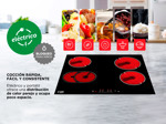 Anafe Eléctrico Cuk By Gadnic AV400 4 Hornallas Empotrable Vitrocerámico 6400w Panel Touch Timer