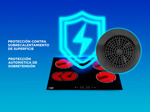 Anafe Eléctrico Cuk By Gadnic AV400 4 Hornallas Empotrable Vitrocerámico 6400w Panel Touch Timer