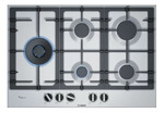 Anafe De Gas Bosch Pcs7a5b90 5 Hornallas Serie 6 Color Acero