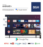 Smart Tv Hd 32  Bgh Android B3222k5a