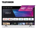 Smart Tv Led Fhd 43 Pulgadas Telefunken Vidaa Tk4323fh5 Wifi
