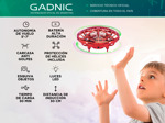 Drone Mini Ufo Gadnic Interactivo De Inducción Con Control Luz Led