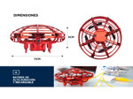 Drone Mini Ufo Gadnic Interactivo De Inducción Con Control Luz Led