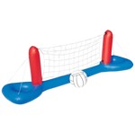 Set Red De Voley Bestway Inflable Rigido Con Pelota Pileta