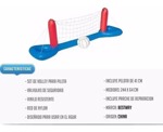 Set Red De Voley Bestway Inflable Rigido Con Pelota Pileta