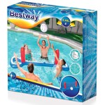 Set Red De Voley Bestway Inflable Rigido Con Pelota Pileta