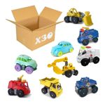 Combo Autitos De Juguete Camiones Caja X 30 Jardines Escuela