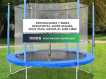Cama Elástica Gadnic T8FT 2,44 mts con Red de Seguridad Reforzada Hasta 100kg