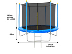 Cama Elástica Gadnic T10FT 3,06 mts con Red de Seguridad Reforzada Hasta 150kg
