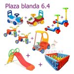 Plaza Blanda X9 Combo Tobogan Pata Pata Monopatin Pelotero