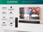 Barra de Sonido Gadnic BS900 Bluetooth Aux USB Radio FM 70w