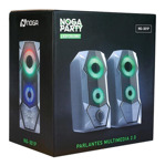 Parlantes Multimedia Pc Noga Party Ng-301p 6w Rgb Led 3.5mm