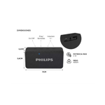 Parlante Philips Bluetooth USB 3W Negro BT60BK/77