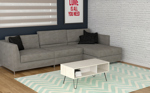 MESA CENTRO NORDICA VENEZIA - BLANCO