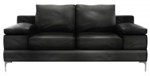 Sillón 2 Cuerpos Venus Negro 1,80 MTS