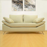 Sillón Dalí 2 Cuerpos de Eco Cuero Talampaya Champagne Full Confort