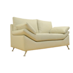 Sillón Dalí 2 Cuerpos de Eco Cuero Talampaya Champagne Full Confort