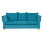 Sillón Trento 3 Cuerpos de Chenille Turquesa Full Confort