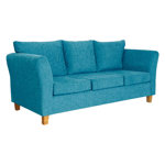 Sillón Trento 3 Cuerpos de Chenille Turquesa Full Confort