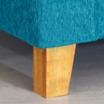 Sillón Trento 3 Cuerpos de Chenille Turquesa Full Confort