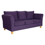 Sillón Trento 3 Cuerpos de Chenille Zafiro Violeta Full Confort