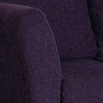 Sillón Trento 3 Cuerpos de Chenille Zafiro Violeta Full Confort